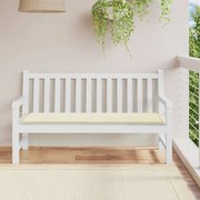 vidaXL Μαξιλάρι Πάγκου Κήπου Κρεμ 150x50x4 εκ. Ύφασμα Oxford
