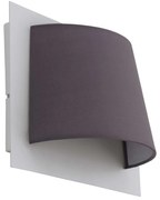 Φωτιστικό Τοίχου - Απλίκα Led 97624 White - Grey Serravalle Eglo Μέταλλο,Ύφασμα