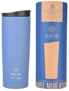 ΘΕΡΜΟΣ TRAVEL MUG SAVE THE AEGEAN 450ml DENIM BLUE ESTIA 01-20323