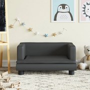 vidaXL Καναπές Παιδικός Μαύρος 60 x 40 x 30 εκ. από Συνθετικό Δέρμα