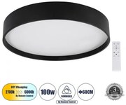 Πλαφονιέρα Φωτιστικό Οροφής LED CCT 100W 11500lm NARNIA Globostar 61259 Μαύρο