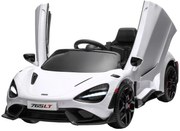 AIYAPLAY Ηλεκτρικό αυτοκίνητο για παιδιά με πόρτες που ανοίγουν προς τα πάνω, τηλεκατευθυνόμενο, με ομαλή εκκίνηση και φώτα LED, Λευκό