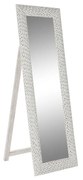 Μόνιμος καθρέφτης DKD Home Decor Λευκό Ξύλο από Μάνγκο Ξύλο MDF Cottage (51 x 6 x 182 cm)