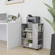 Ντουλάπι Τροχήλατο Γκρι Σκυρ. 60 x 35 x 75 εκ. από Επεξ. Ξύλο 808453