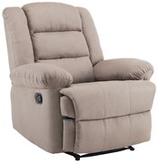 WOODWELL Ε971,4JULIA Πολυθρόνα Relax Σαλονιού - Καθιστικού, Ύφασμα Cappuccino 93x90x100cm Ε971,4