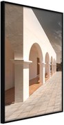 Αφίσα - Sunny Colonnade - 40x60 - Μαύρο - Χωρίς πασπαρτού