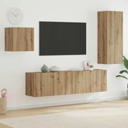 vidaXL Ντουλάπι TV Επιτοίχιο 4 pcs Artisan Oak Επεξεργασμένο ξύλο