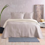 Κουβερλί Allure 02 Double Face (Σετ 2τμχ) Beige-Ecru Ρυθμός Μονό 160x240cm Microfiber