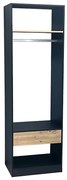 Liberta SYSTEM ΝΤΟΥΛΑΠΑ ΜΑΥΡΟ SONOMA 90x50xH180cm 90x50xH180cm 18-0026