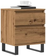 vidaXL Κομοδίνο τεχνίτης Δρυς 40x35x50 εκ. από Επεξεργασμένο Ξύλο