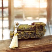 Κερί γούρι 2026 χριστουγεννιάτικο τρένο!