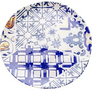 Πιάτο Fresco Μπλε - Λευκό 26x26 εκ. - Μπλε