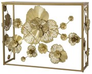 Artekko 98.5 X 30.5 X 77cm μέταλλο και καθρέφτης κονσόλας πίνακα - 83435-DS - 83435-DS