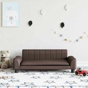 vidaXL Καναπές Παιδικός Καφέ 90 x 53 x 30 εκ. από Συνθετικό Δέρμα