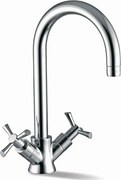 Pyramis Alegreto Classic Μπαταρία Κουζίνας Αναμεικτική Χρωμέ Με Κεραμικούς Δίσκους