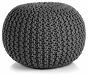 Πουφ (Φ50x40) Rainbow Γκρι Σκούρο