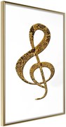 Αφίσα - Golden Treble Clef - 40x60 - Χρυσό - Χωρίς πασπαρτού