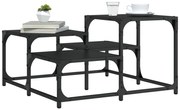 vidaXL Τραπεζάκι Σαλονιού Μαύρο 68 x 68 x 40 εκ. Επεξεργασμένο Ξύλο