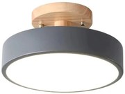 POWERTECH LED φωτιστικό οροφής HLL-0119, 12W, 4000K, Φ18x12cm, γκρι