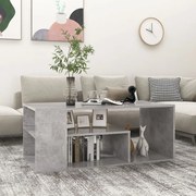 Τραπεζάκι Σαλονιού Γκρι Σκυροδέματος 100x50x40 εκ. Επεξ. Ξύλο 806925