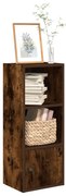 vidaXL Βιβλιοθήκη Καπνιστή Δρυς 31x24x77 εκ. από Επεξεργασμένο Ξύλο