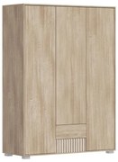 Ντουλάπα Bruse μελαμίνη σε sonoma-oak απόχρωση 148.5x56.5x203.2εκ