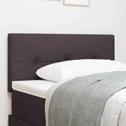vidaXL LED Κεφαλάρι Επικαλυμμένο Σκούρο Καφέ 80 εκ. Ύφασμα