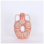 Βάζο Κεραμικό Ροζ-Μπεζ 20.5x72x31cm 752-20337 Estheti 752-20337 Ροζ
