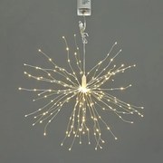 Χριστουγεννιάτικα Λαμπάκια Χαλκού 250 Led Πυροτέχνημα 1.4μ Θερμό Λευκό Με 8 Προγράμματα &amp; Μπαταρία Aca X0125011811