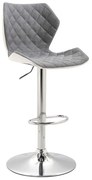 Σκαμπό Μπαρ 90 Grey (Σ2) 43.2207 Metal,Fabric,Pu