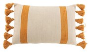 Μαξιλάρια J-line  COUSSIN PLAG RAY RECT COT OCRE (40x60x12cm)