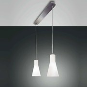 Φωτιστικό Οροφής Ράγα Diana 2753-46-138 Chromium Fabas Luce Μέταλλο,Γυαλί