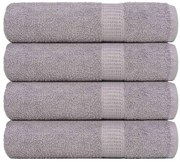 vidaXL Πετσέτες ντους 4 Τεμ. Γκρι 70x140 εκ. 360 γρ/μ² 100% Βαμβ.