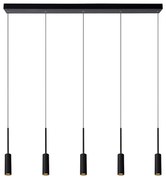 Φωτιστικό Κρεμαστό Lucide 24401-35-30 TUBULE Μαύρο Ματ (Black Mat) 2700 K