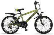 Dakota MTB 20 Inch Boys 7SP Rim Brakes Army GreenAltec