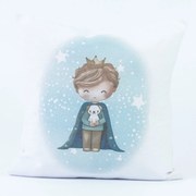Μαξιλάρι Διακοσμητικό Printed Little King - 45 x 45 cm - Λευκό - Borea