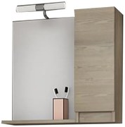 Καθρέπτης κρεμαστός Drop Senso 65-Φυσικό-Δεξιά