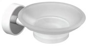 Karag Optimo-W 630199 Σαπουνοθήκη Λευκό, Χρωμέ ABS plastic, Ανοξείδωτο Ατσάλι, Γυαλί