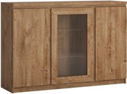 Μπουφές Louise 3D με βιτρίνα-Fusiko - 135.40Χ40.00Χ92.90cm