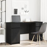 vidaXL γραφείο  Μαύρο Δρυς 140x49x76 εκ Επεξεργασμένο ξύλο