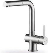 Pyramis Capriccio Premium Inox Ασημί Μπαταρία Κουζίνας Πάγκου με Ντουζ