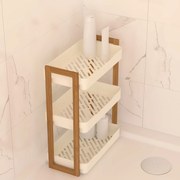 Ραφιέρα Μπάνιου Τριπλή (35x20.5x45) F-V Natureo White 204929