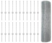 Τείχος και Πόστ Ασημί 0,4 x 50 μ. Ατσάλι