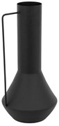 Βάζο Genmary pakoworld μεταλλικό σε μαύρη απόχρωση Φ17x34.5εκ
