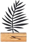 Διακοσμητικό Επιτραπέζιο 533BSG1101 17x3,5x27cm Natural-Black Aberto Design Μέταλλο,Ξύλο