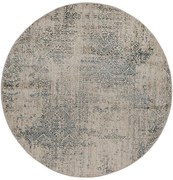 Χαλί Gossip 9186A Cream-Blue Βιοκαρπέτ 160X160 Round