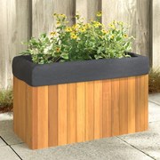 vidaXL Ζαρντινιέρα Κήπου 59 x 27,5 x 35 εκ. από Μασίφ Ξύλο Ακακίας