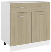 vidaXL Ντουλάπι με Συρτάρι Sonoma Δρυς 80x46x81,5 εκ. Επεξ. Ξύλο