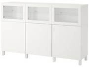 BESTÅ σύνθεση αποθήκευσης με πόρτες, 180x42x112 cm 092.080.29