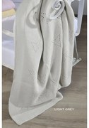 Κουβέρτα Βρεφική DT449 Light Grey Down Town Κούνιας 90x120cm 100% Βαμβάκι